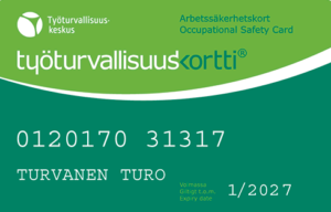 TYÖTURVAKORTIN PÄIVITYSKOULUTUS 4h PÄIVITÄ NETISSÄ
